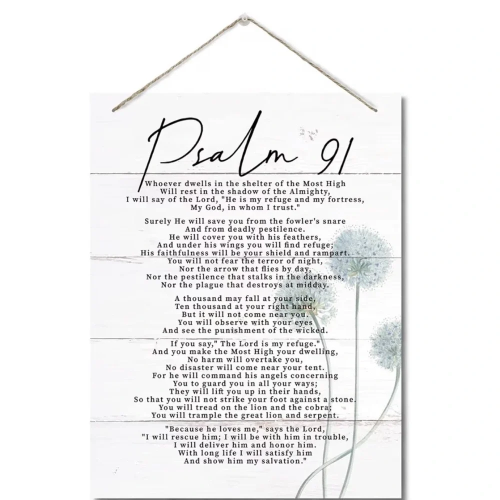Psalm 91 Inspirational Wall Art Decor